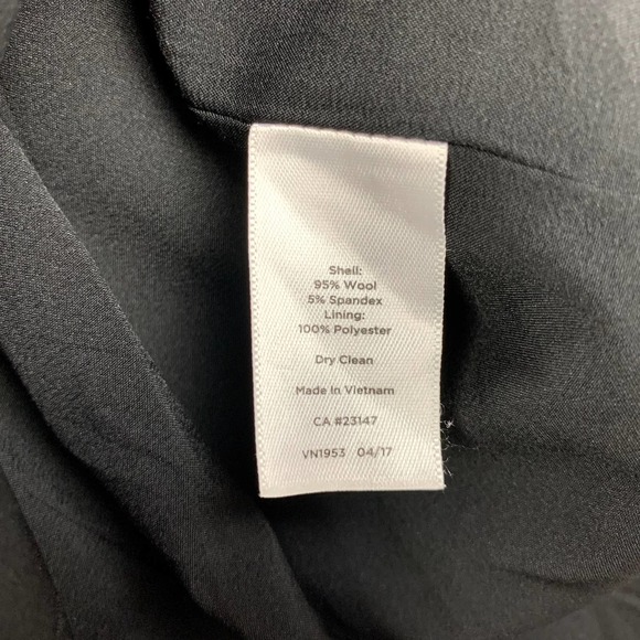 Talbots Black Wool Blend Straight Pencil Skirt Knee Length 10 - Picture 7 of 7